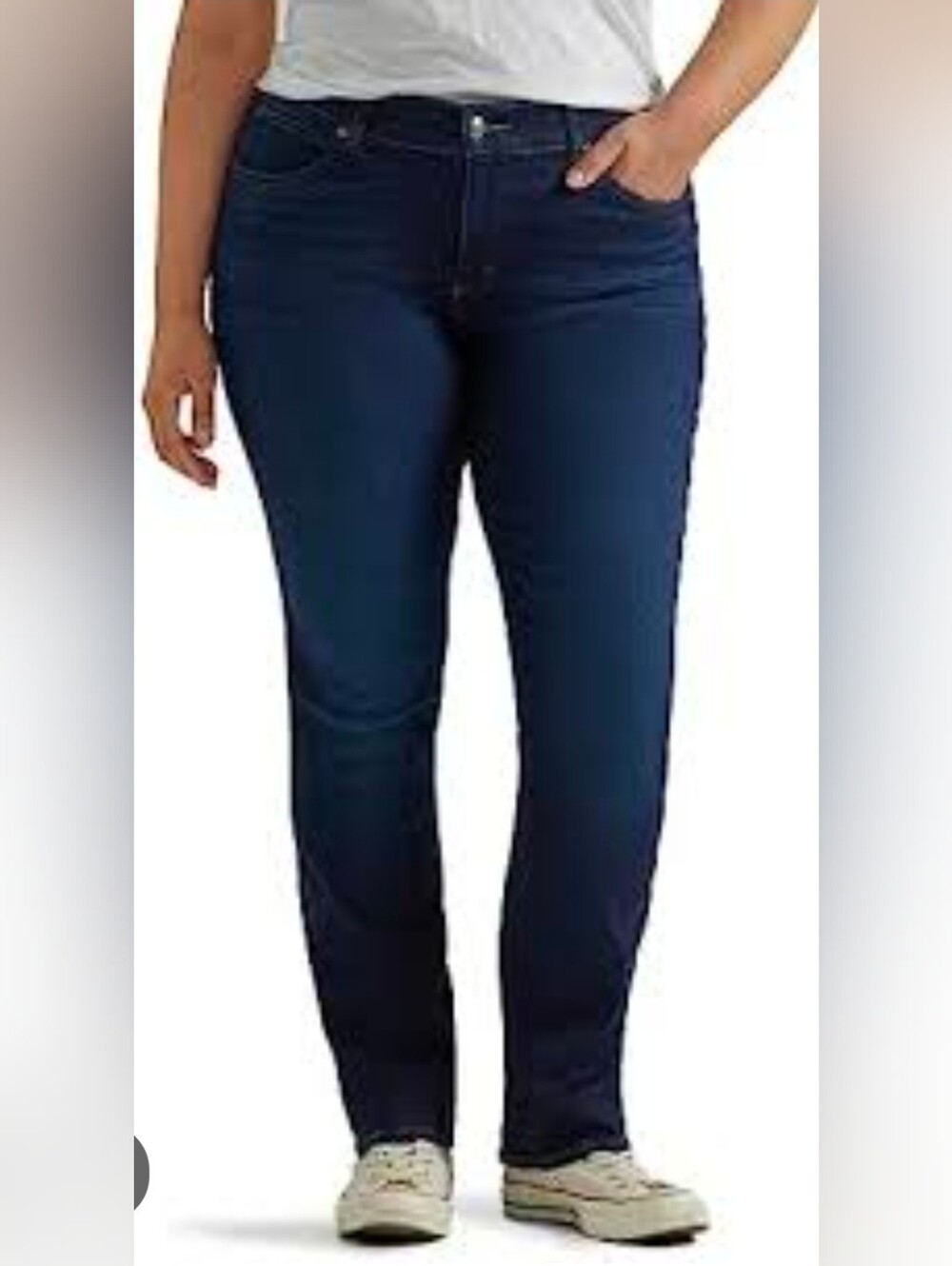 Lee Women's Dark Blue Straight Leg Jeans